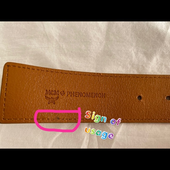 AUTHENTIC MCM RARE PHENOMENON BELT - Picture 6 of 16